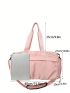 Pink Fashion Travel Bag Wet Dry Pocket With Shoe Compartment