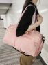 Pink Fashion Travel Bag Wet Dry Pocket With Shoe Compartment