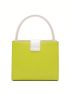 Mini Colorblock Square Bag Top Handle Fashionable For Daily