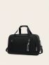 Letter Graphic Duffel Bag Double Handle