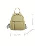 Mini Fashion Backpack Solid Color Fashion Style