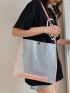 Summer Seaside Beach Simple Waterproof PVC Large Capacity Shoulder Bag