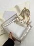 Clear Chain Square Bag With Inner Pouch