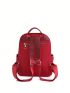 Minimalist Classic Backpack Solid Color