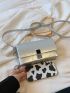 Mini Square Bag Twist Lock Metallic PU Funky