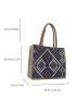 Geometric Pattern Shopper Bag Colorblock Vacation