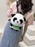 Panda Design Novelty Bag Zipper Adjustable Strap Cute Polyester