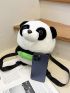 Panda Design Novelty Bag Zipper Adjustable Strap Cute Polyester