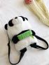 Panda Design Novelty Bag Zipper Adjustable Strap Cute Polyester