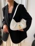 Medium Hobo Bag White Minimalist For Daily