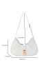 Medium Hobo Bag White Minimalist For Daily