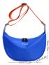 Letter Print Hobo Bag Blue Fashionable Adjustable Strap For Daily