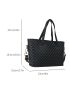 Geometric Pattern Square Bag Black Fashionable For Daily