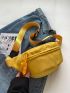 Women Yellow Waist Bag Female Waterproof Belt Bag Crossbody Chest Bag Ladies Fashionable