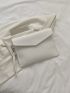 White Envelope Bag Minimalist With Wristlet For Daily