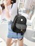 3pcs Backpack Set Quilted Classic Backpack Square Bag Wallet