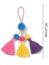 Bohemian Tassel Keychain For Women Bag Charm Key Cell Phones Pendant Keyring