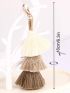 Gradient Colors Layered Tassel Keychain Bag Charm Simple Lobster Claw Key Ring