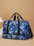 Graphic Print Duffel Bag Double For Travel