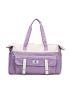 Letter Patch Decor Waterproof Duffel Bag Double Handle