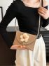 Mini Flap Crochet Bag Flower Decor Vacation