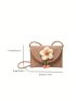 Mini Flap Crochet Bag Flower Decor Vacation