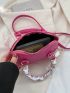 Small Twilly Scarf Decor Dome Bag Litchi Embossed