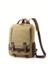 Medium Classic Backpack Two Tone Buckle Decor