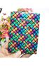 Colorblock Geometric Pattern Passport Case