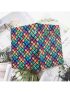 Colorblock Geometric Pattern Passport Case