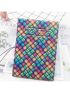 Colorblock Geometric Pattern Passport Case