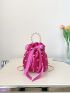 Mini Faux Pearl Decor Bucket Bag