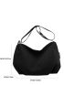 Minimalist Hobo Bag Large Capacity Adjustable Strap