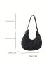 Mini Geometric Pattern Hobo Bag Zipper Vintage