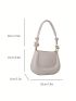 Mini Saddle Bag Solid Color Fashion Shoulder Bag