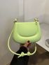 Mini Saddle Bag Solid Color Fashion Shoulder Bag