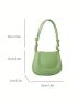 Mini Saddle Bag Solid Color Fashion Shoulder Bag