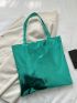 Metallic Shoulder Tote Bag Double Handle Funky