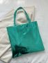 Metallic Shoulder Tote Bag Double Handle Funky