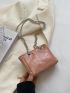 Mini Crocodile Embossed Chain Strap Square Bag Pu