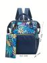 Leaf Graphic Classic Backpack Medium With Coin Purse