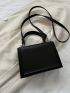 Mini Minimalist Flap Square Bag Top Handle Elegant