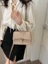 Mini Minimalist Flap Square Bag Top Handle Elegant