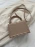 Mini Minimalist Flap Square Bag Top Handle Elegant