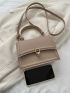 Mini Minimalist Flap Square Bag Top Handle Elegant