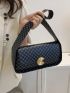 Geometric Pattern Shoulder Bag, Underarm Bag, Handbag