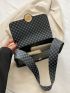 Geometric Pattern Shoulder Bag, Underarm Bag, Handbag