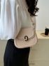 Women's Retro Simple Shoulder Bag, New Casual Pu Flap Saddle Bag