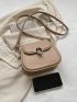 Women's Retro Simple Shoulder Bag, New Casual Pu Flap Saddle Bag