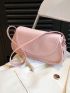 Solid Saddle Bag Flap Adjustable Strap Fashion PU